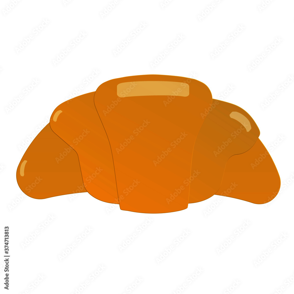 A vector image of a croissant A vector image of a croissant