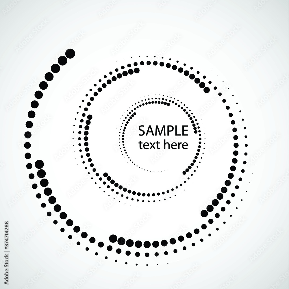 Halftone dots in circle form. round logo . vector dotted frame . design element Halftone dots in circle form. round logo . vector dotted frame . design element