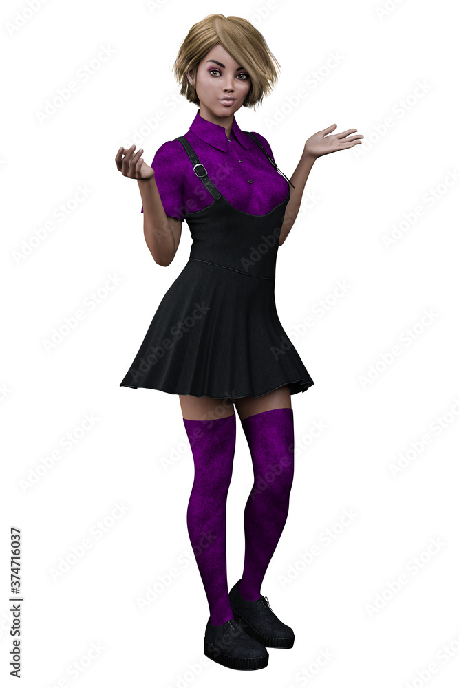 Black Witch Woman in Black Dress, 3D Rendering, 3D illustration
Black Witch Woman in Black Dress, 3D Rendering, 3D illustration