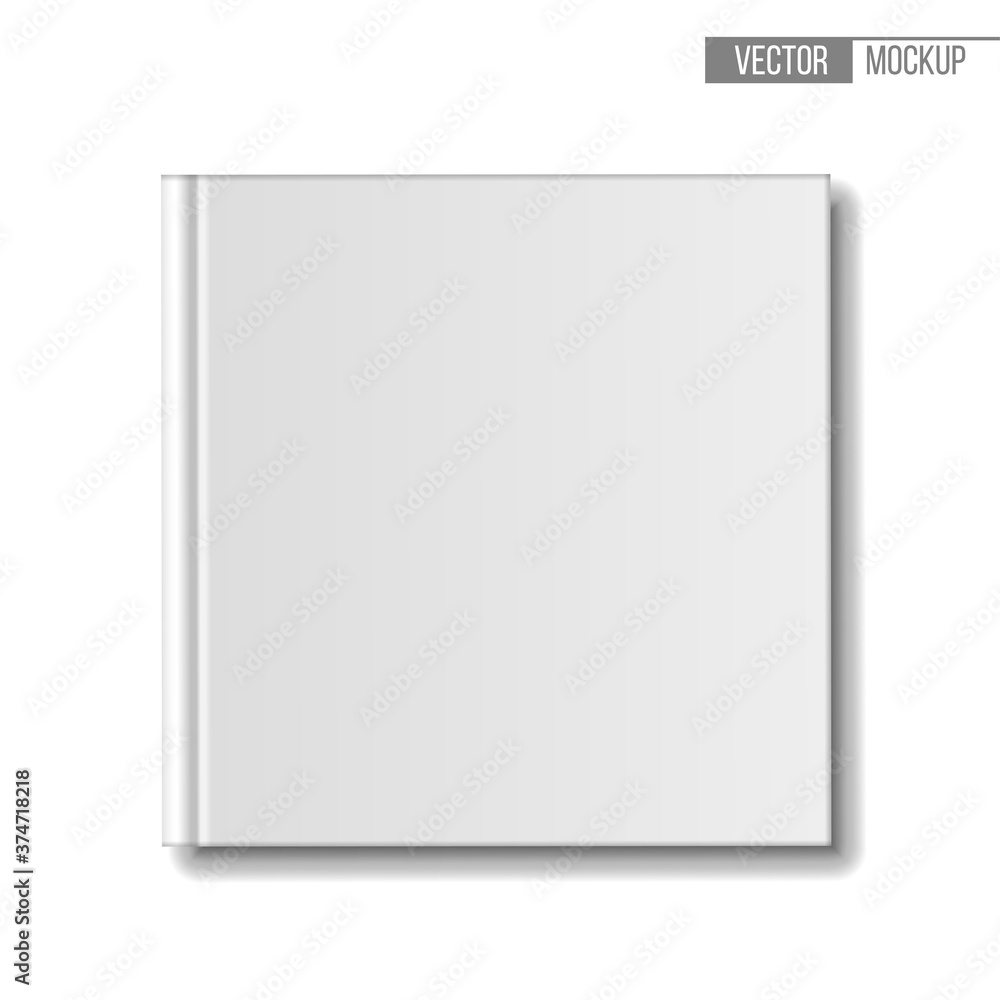 Blank book mockup, top view. Template square books on white background for your design and presentation. Blank book mockup, top view. Template square books on white background for your design and presentation.