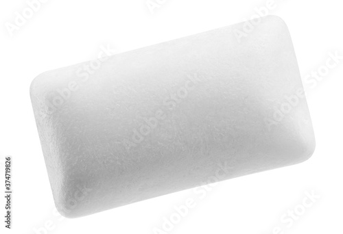 chewing gum isolated on white background, clipping path, full depth of field