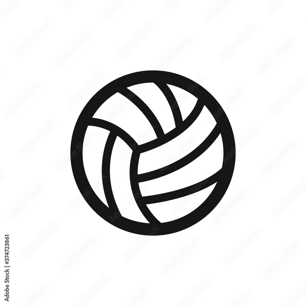 water polo  ball icon design black vector