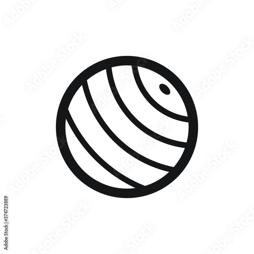 lawn bowls icon design vector