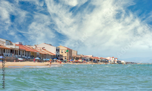 A GUARDAMAR BEACH IN SUMMER,SPAIN