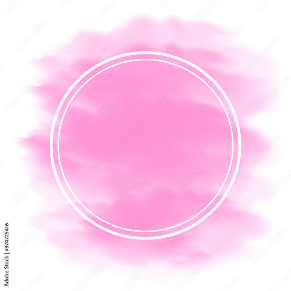 Obraz premium gradient smoke pink frame with place for text