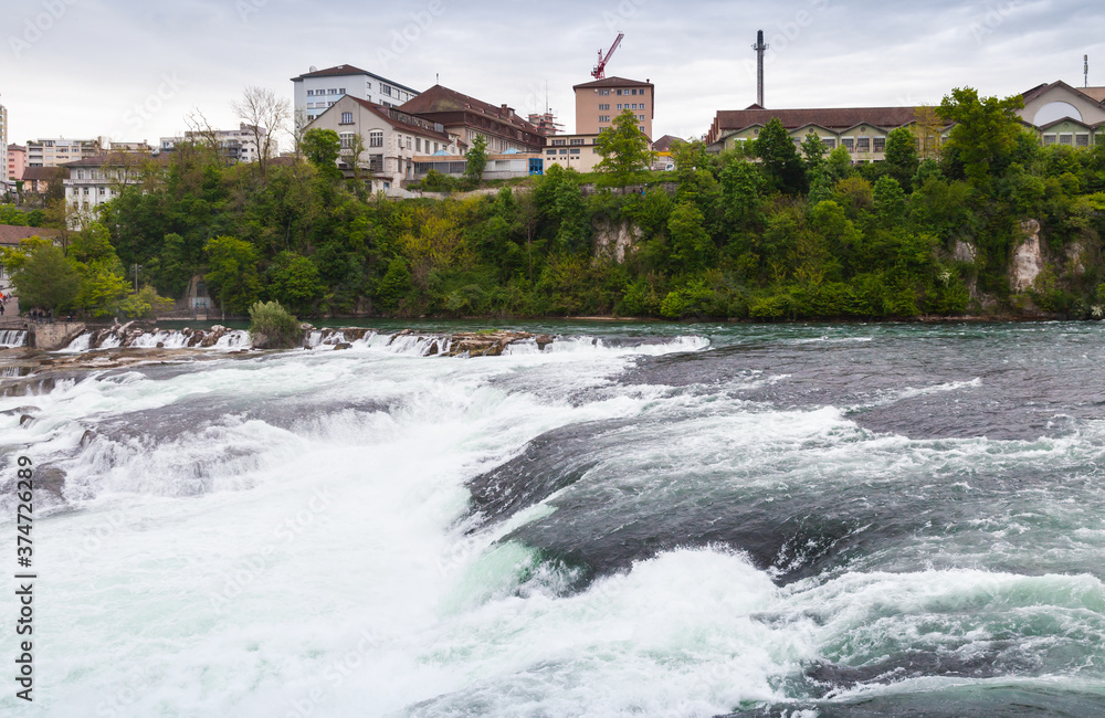 The Rhine Falls landscape