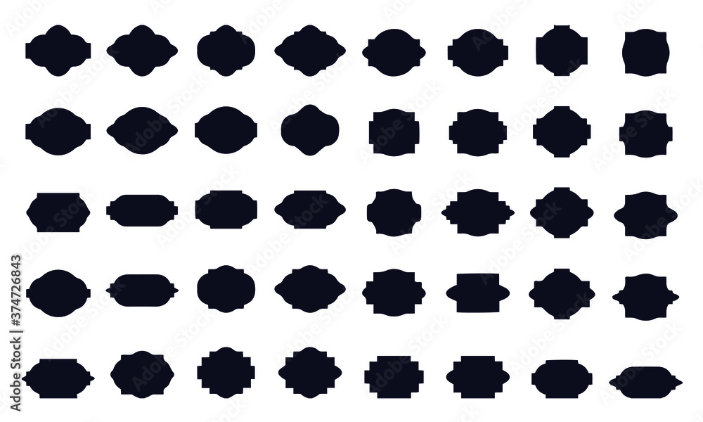 Frame icon set vector design Frame icon set vector design