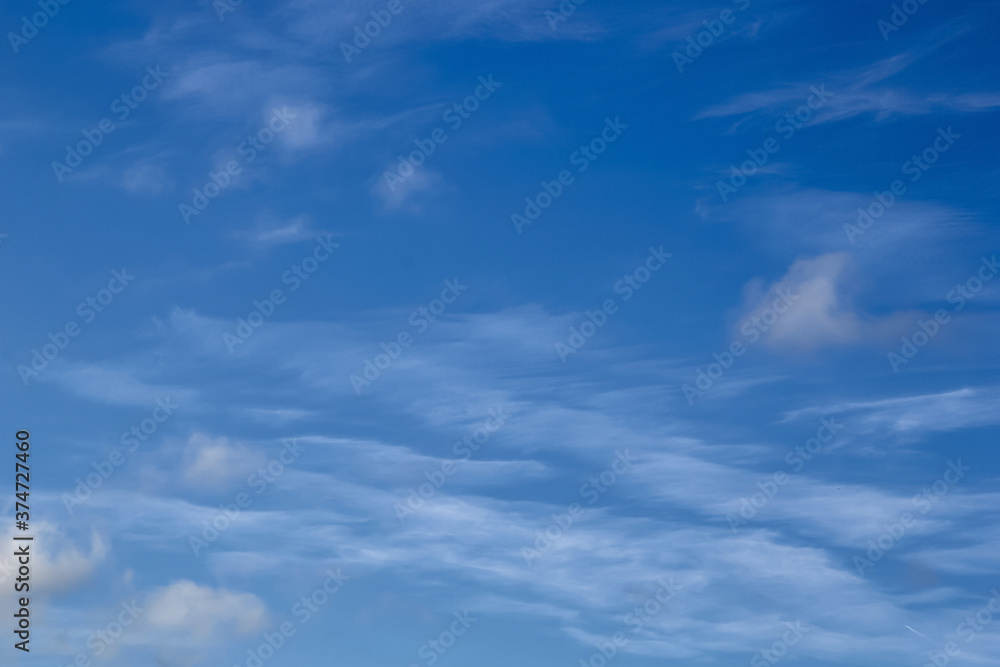 Blue sky background with white high clouds Altostratus, Cirrocumulus, Cirrus. Blue sky background with white high clouds Altostratus, Cirrocumulus, Cirrus.