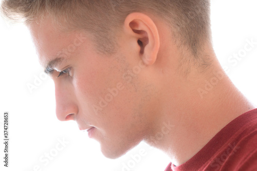 A portrait on a white background