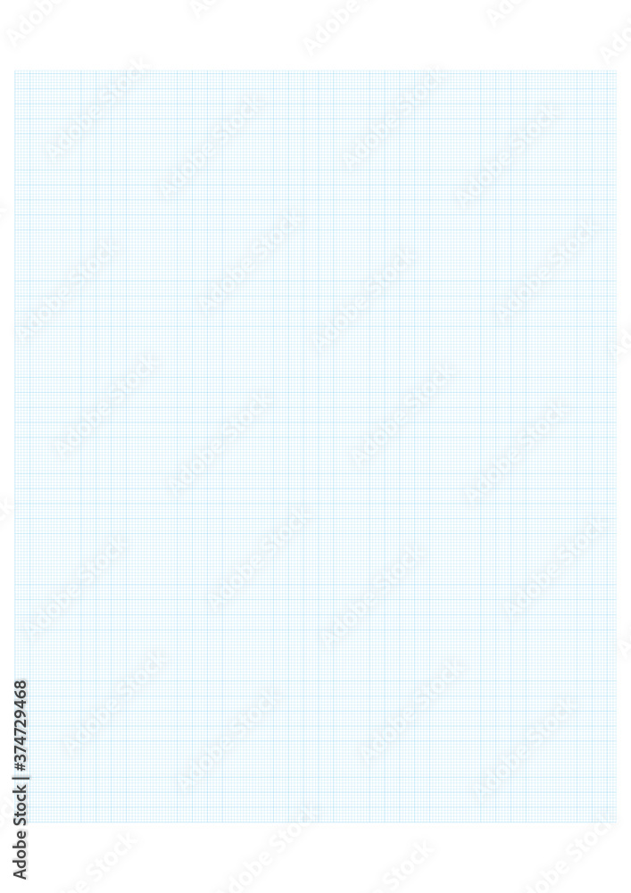 Millimeter grid on A4 size page. Divided by blue 1 mm lines. Sheet of engineering graph paper. Vector illustration Millimeter grid on A4 size page. Divided by blue 1 mm lines. Sheet of engineering graph paper. Vector illustration