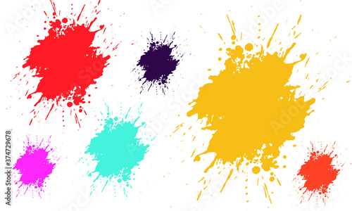splash clorful vector design