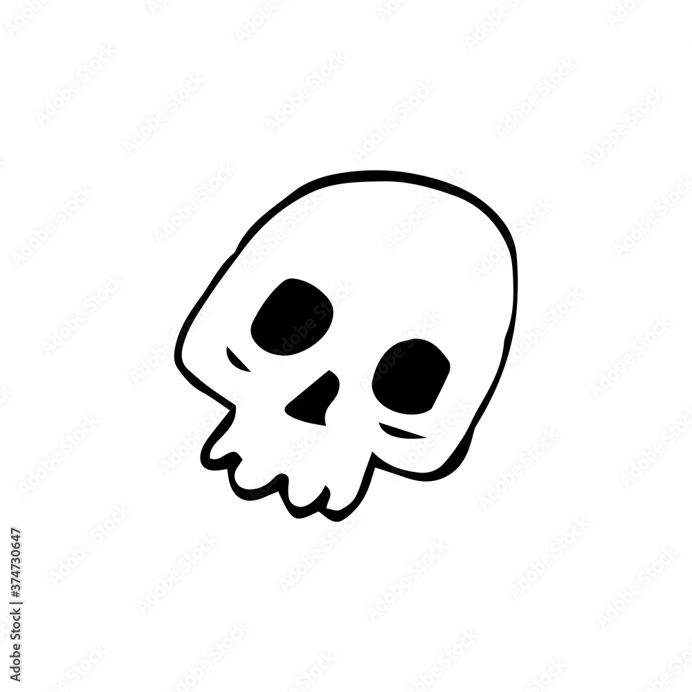 Sculp doodle vector element. Halloween decoration. Isolated on white backdrop. Sculp doodle vector element. Halloween decoration. Isolated on white backdrop.