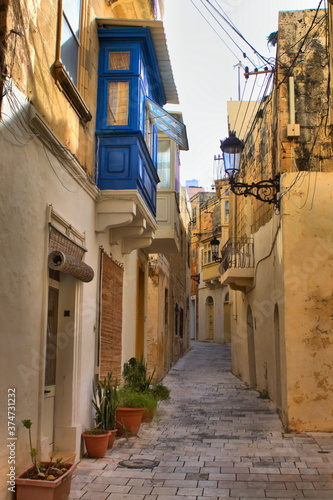 Cityscape of the city of Rabat in Gozo  Malta
