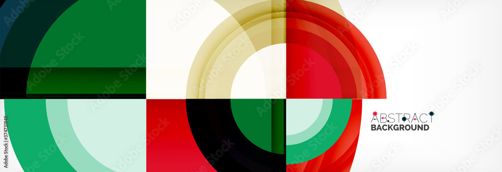 Round shapes, triangles and circles. Modern abstract background Round shapes, triangles and circles. Modern abstract background