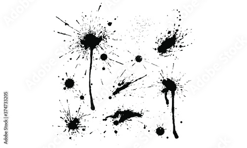  blot set vector design black and white 
