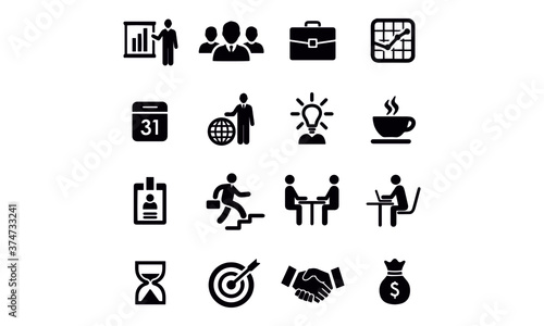  Business and workflow Icons vector design 