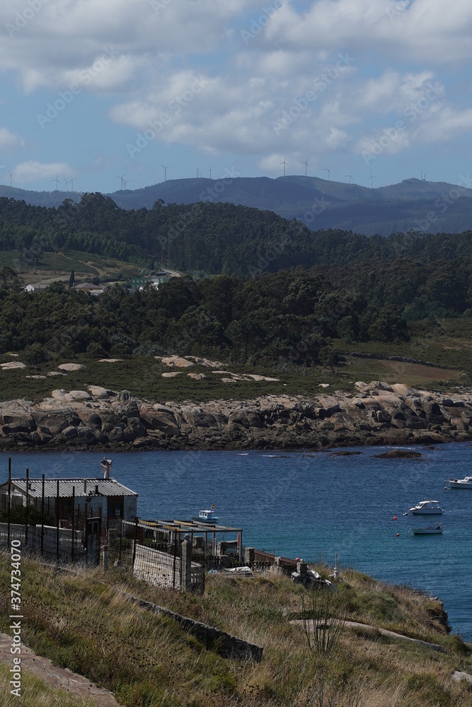 Landscape in San Cibrao San Ciprian, coastal village of Galicia, Spain Landscape in San Cibrao San Ciprian, coastal village of Galicia, Spain
