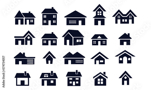 House icon set vector design 
