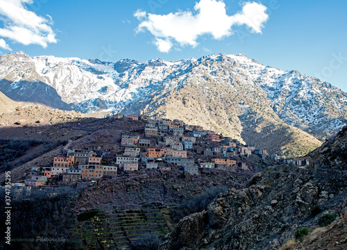 A mountain village on the Atlas mountains.