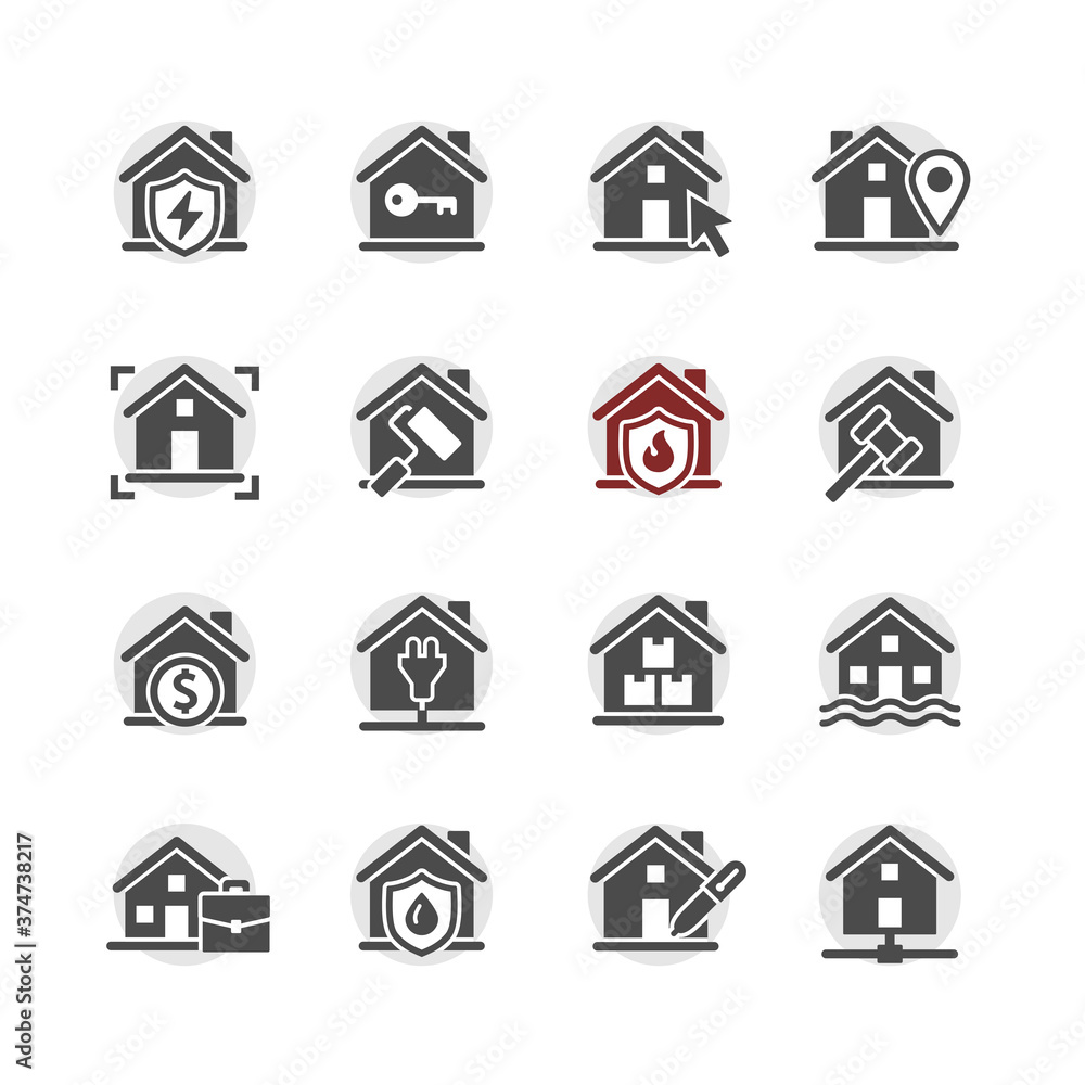 real estate vector icon set real estate vector icon set