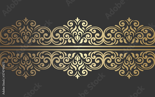 Laser cut panel design. ornate vintage vector border template for laser cutting, stained glass, glass etching, sandblasting, wood carving, engraving, cardmaking, wedding invitations. 