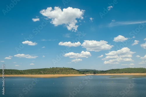 Cijara reservoir between Caceres and Badajoz in Spain photo