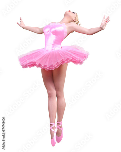 3D ballerina in tutu.