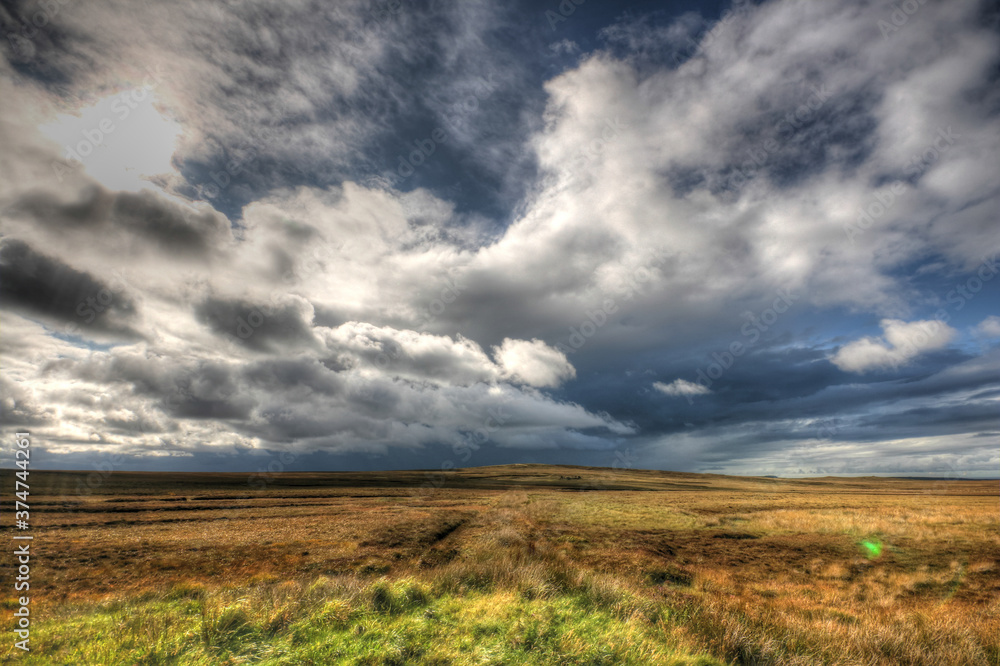 Landscape in the north of Scotland near John o' Groats
