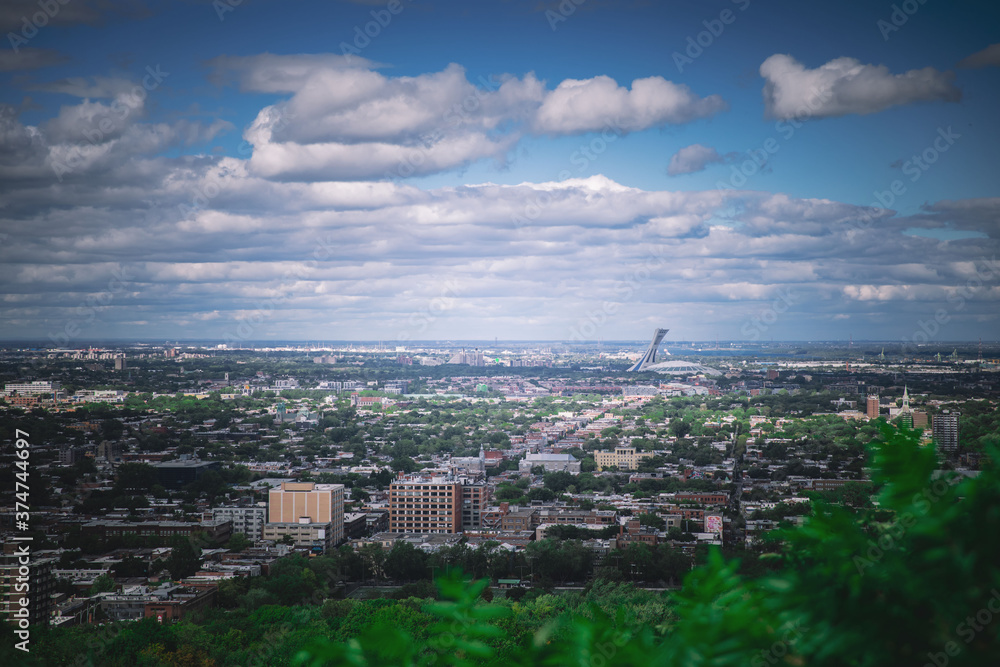 panorama of the city of Montreal