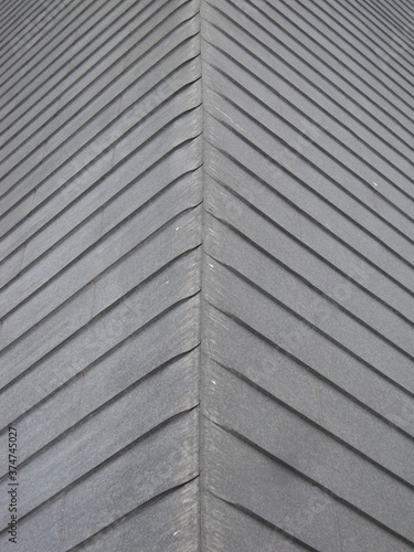 abstract line texture of a metal roof