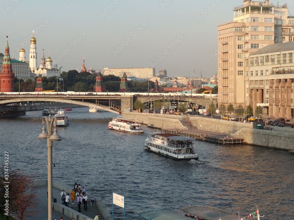 view of the moscow river
