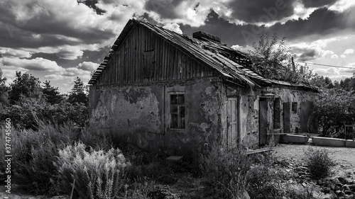 Wallpaper Mural Old building with a collapsed roof in the village of Losevo Torontodigital.ca