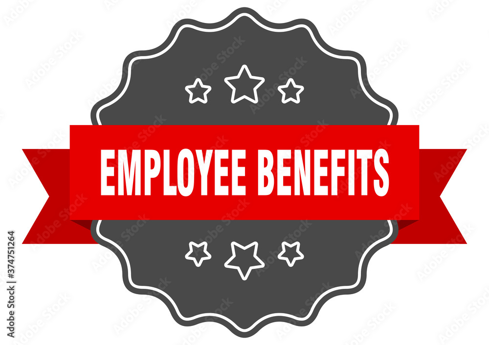 employee benefits label. employee benefits isolated seal. sticker. sign