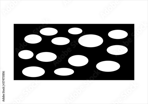 Icono de tableta de turrón de almendra o turrón del duro