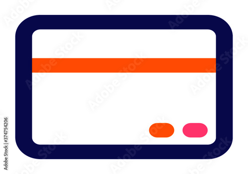 Free Download Credit card icon or logo in line and solid style. High quality sign and symbol on a white background. Vector outline pictogram for infographic, web design and app development - GFXLoad