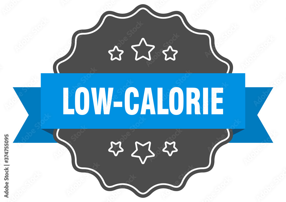 low-calorie label. low-calorie isolated seal. sticker. sign