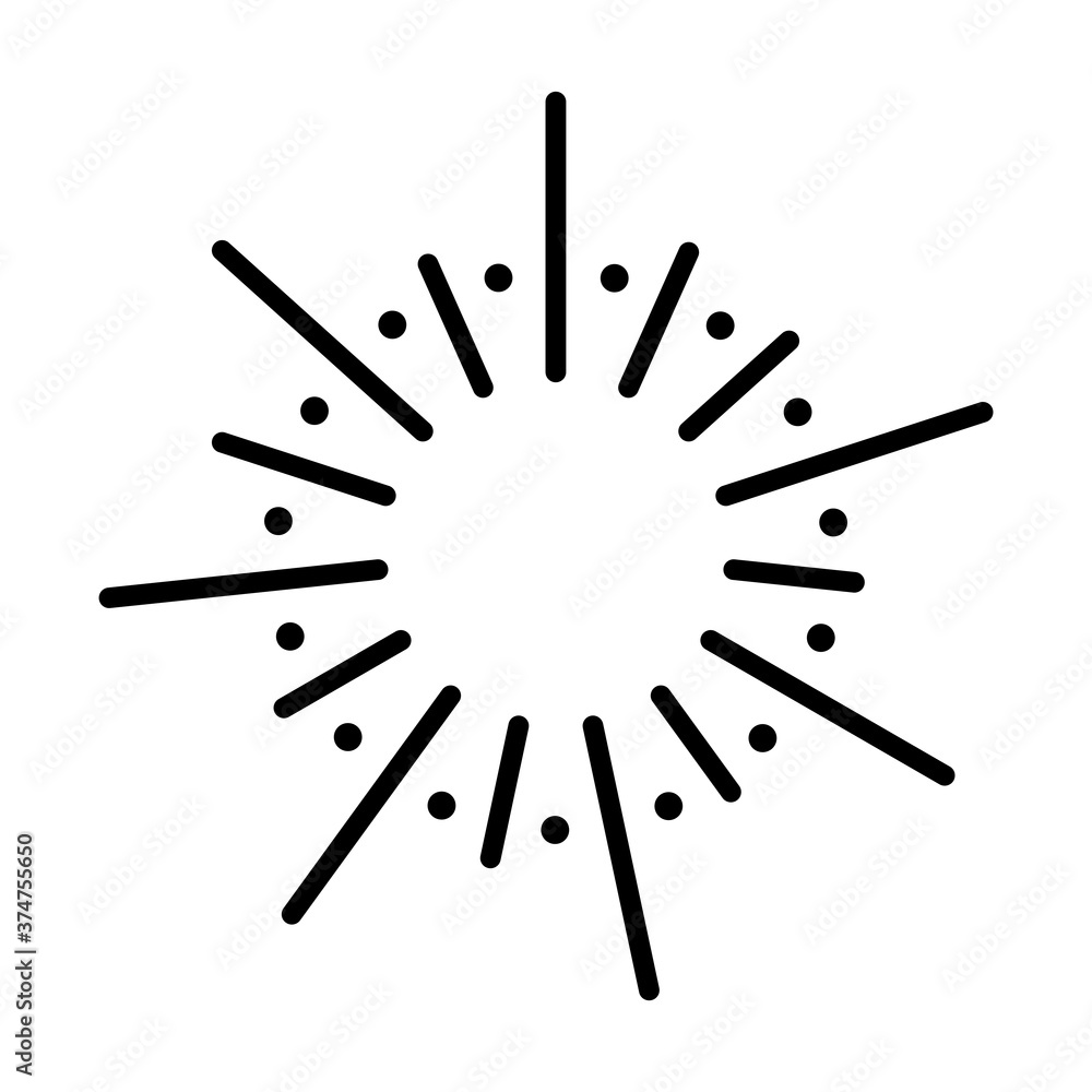 abstract linear dotted shape decoration line style icon vector abstract linear dotted shape decoration line style icon vector