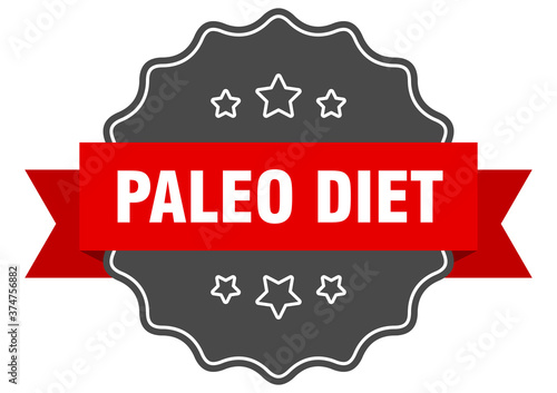 paleo diet label. paleo diet isolated seal. sticker. sign