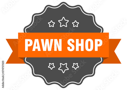 pawn shop label. pawn shop isolated seal. sticker. sign