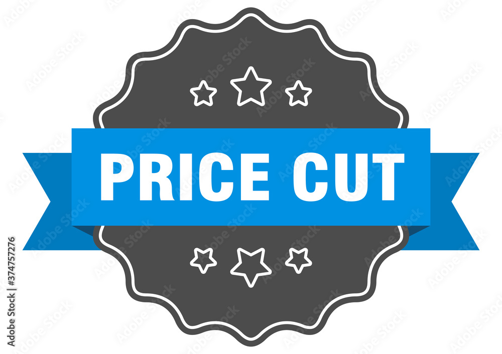 price cut label. price cut isolated seal. sticker. sign