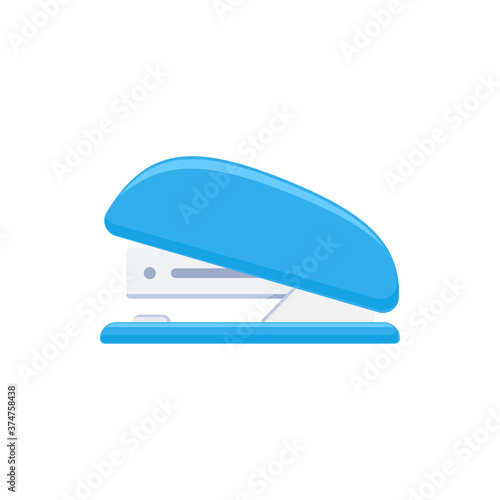 Stapler tacker isolated on white background. Flat vector illustration