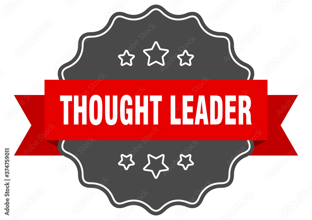 thought leader label. thought leader isolated seal. sticker. sign