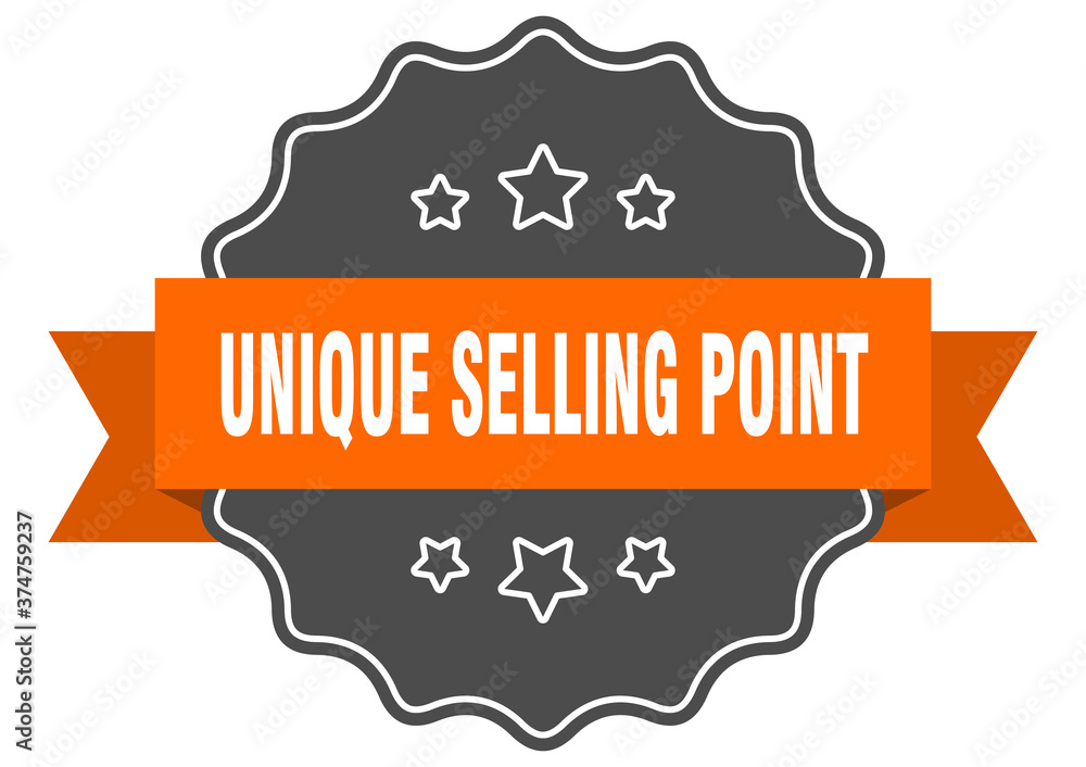 unique selling point label. unique selling point isolated seal. sticker. sign