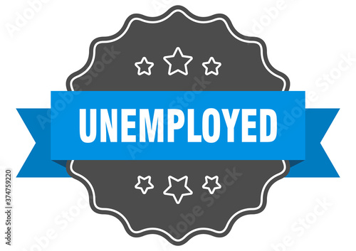 unemployed label. unemployed isolated seal. sticker. sign