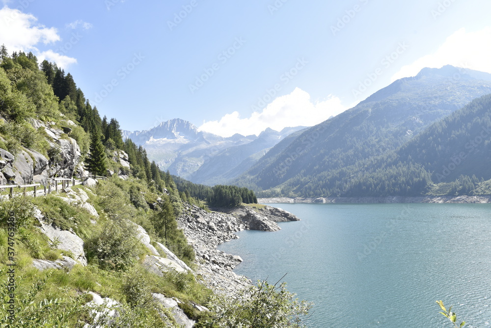 Obraz premium Val di Fumo a Daone in Trentino Alto Adige sull'Adamello