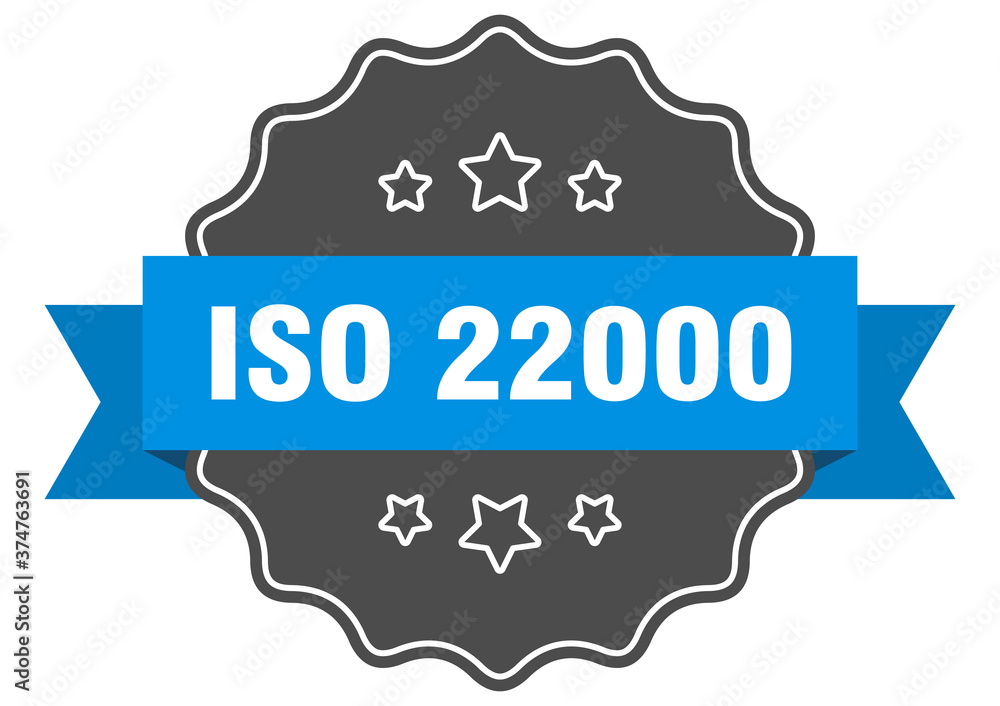 iso 22000 label. iso 22000 isolated seal. sticker. sign iso 22000 label. iso 22000 isolated seal. sticker. sign