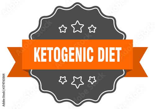 ketogenic diet label. ketogenic diet isolated seal. sticker. sign