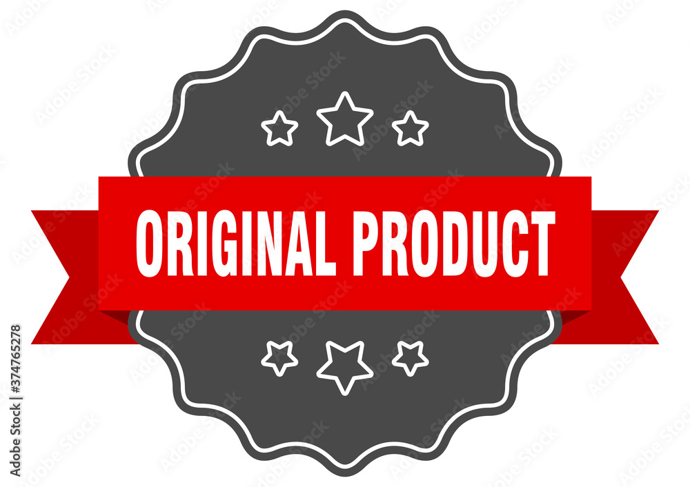 original product label. original product isolated seal. sticker. sign