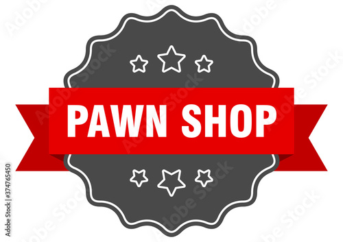 pawn shop label. pawn shop isolated seal. sticker. sign Fototapet