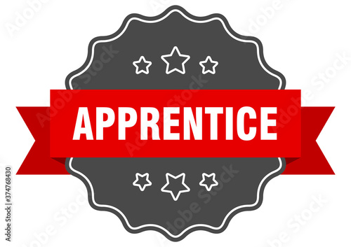 apprentice label. apprentice isolated seal. sticker. sign